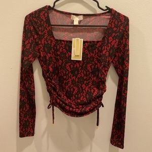 Womens Michael Kors LS top NWT size XXS